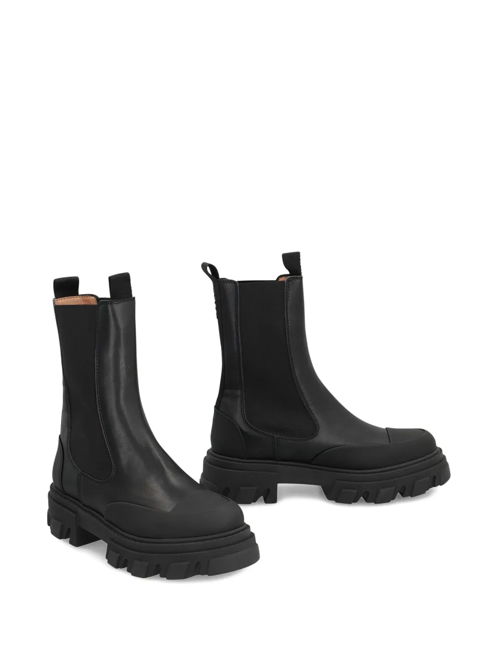 GANNI lug-sole Chelsea boots Black