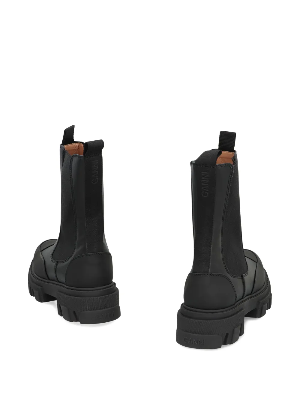 GANNI lug-sole Chelsea boots Black
