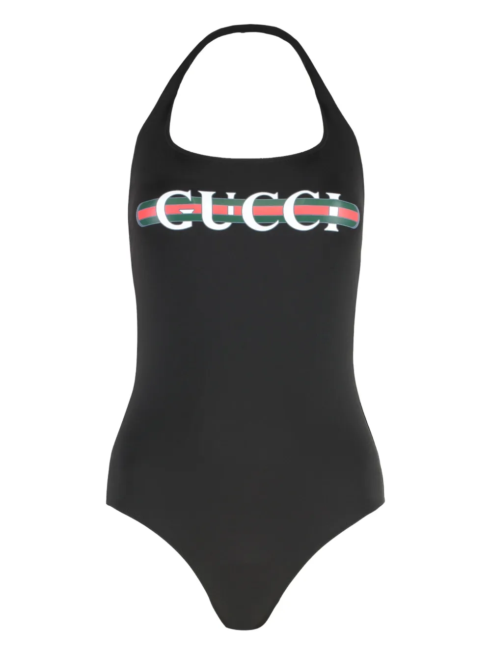 Gucci Logo-print Halter Swimsuit