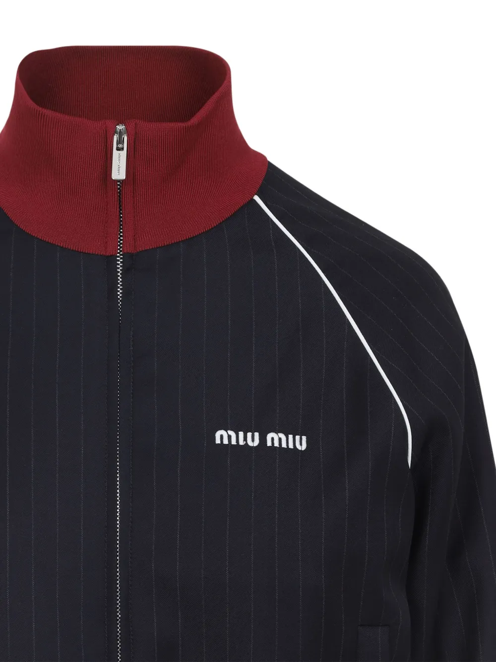 Miu Colbert met krijtstreep Blauw