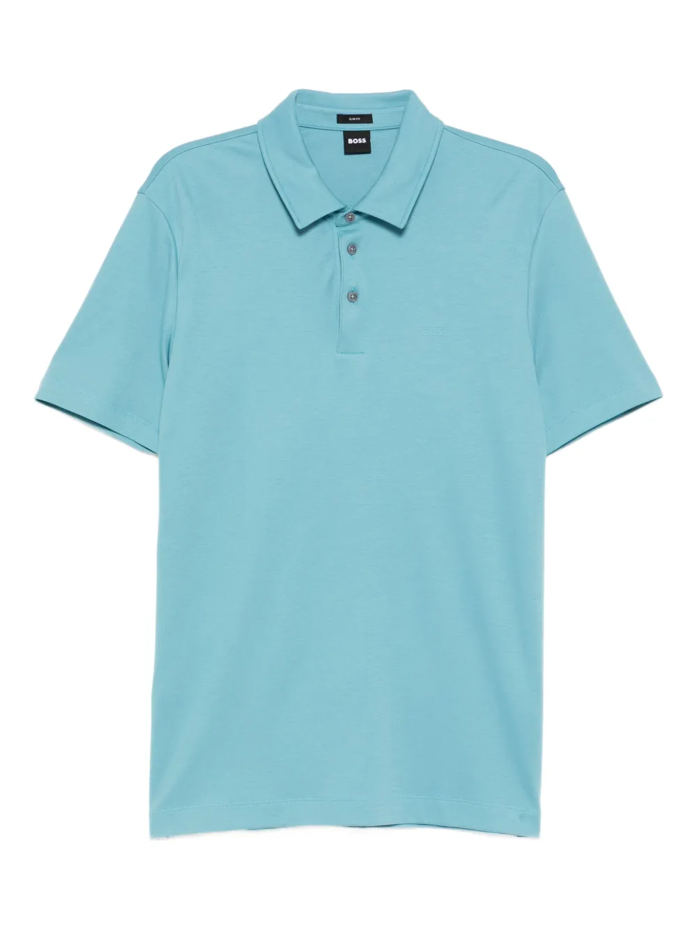 BOSS logo-printed polo shirt | Blue | Image 1