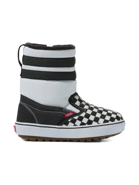 Vans Kids checkerboard striped boots