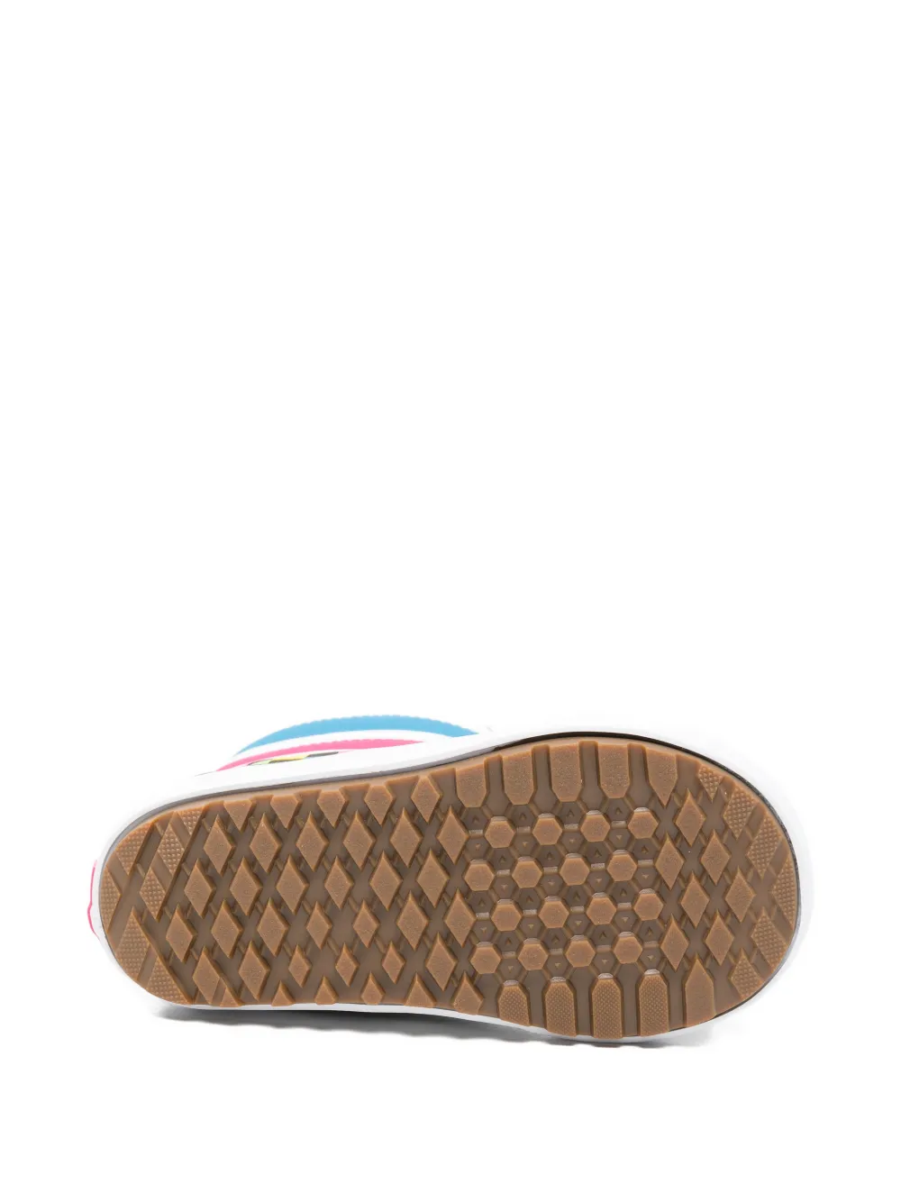 Vans Kids checkerboard-print padded boots Wit
