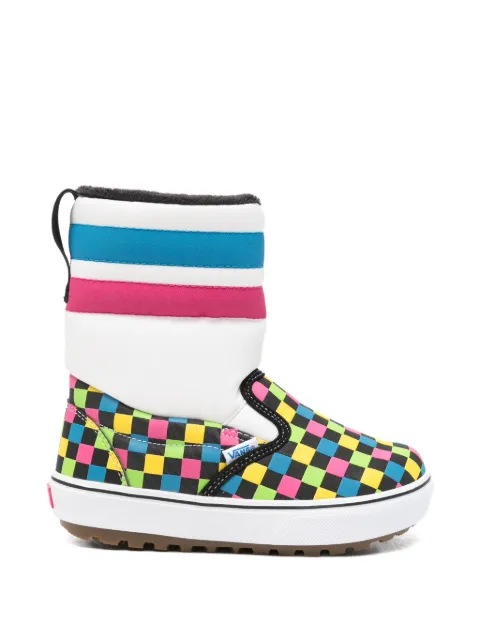 Vans Kids checkerboard-print padded boots
