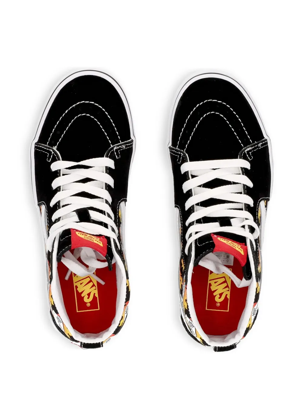 Vans Kids Sk8 high-top grafische sneakers Zwart