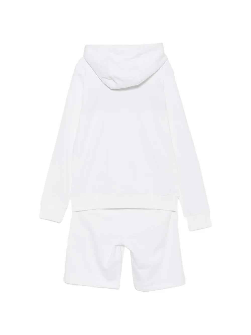 Tommy Hilfiger Junior Hoodie en shorts met geborduurd logo Wit