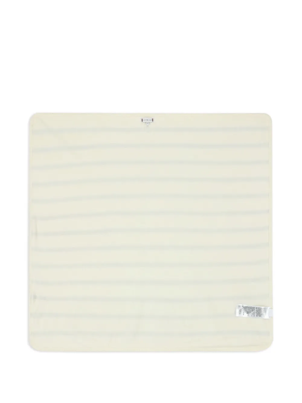 Tommy Hilfiger Junior couverture rayée à logo brodé | tons neutres | Image 1