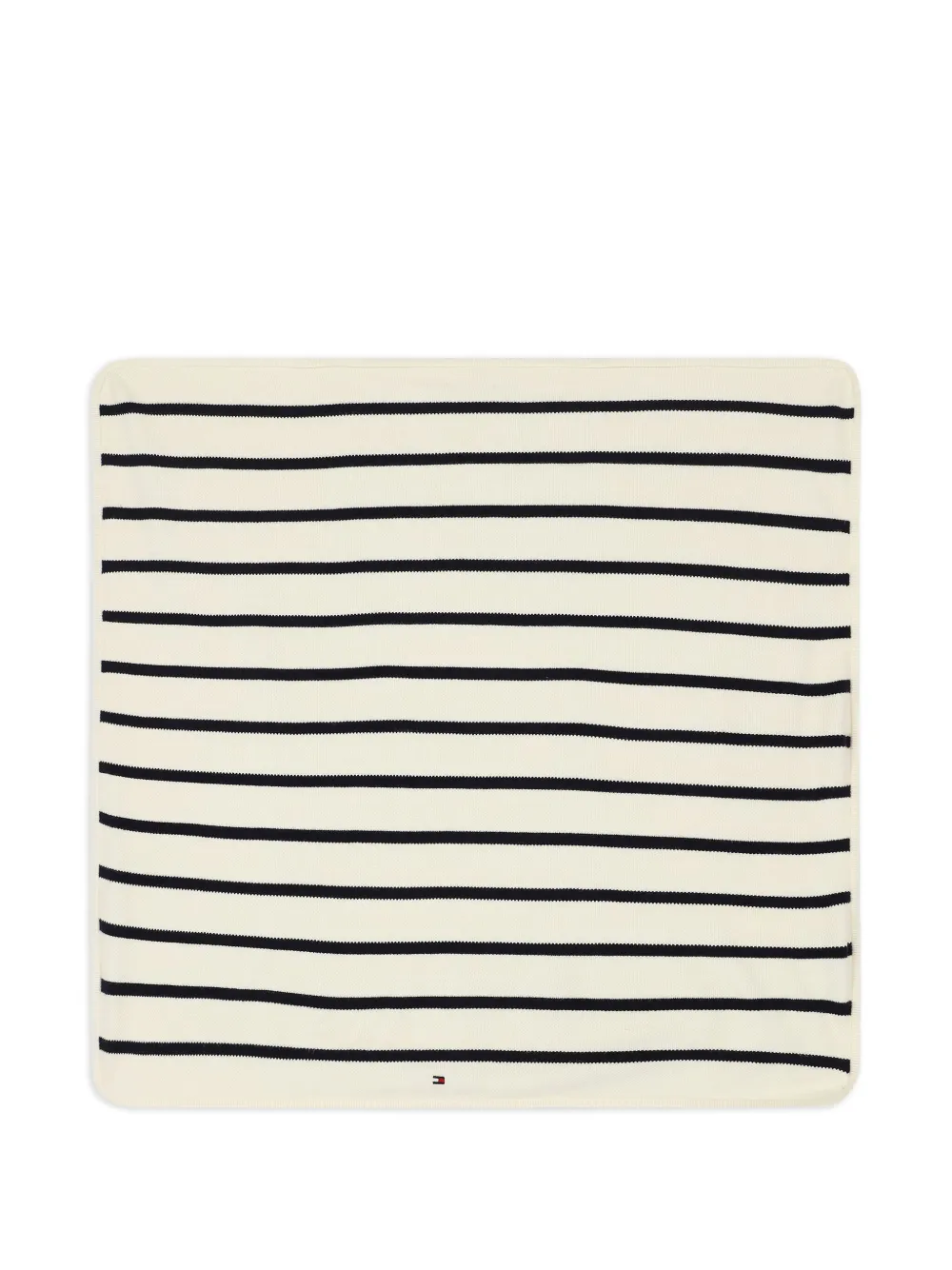Tommy Hilfiger Junior couverture rayée à logo brodé | Image 2