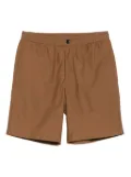 Theory elastic-waist cotton-blend deck shorts - Brown