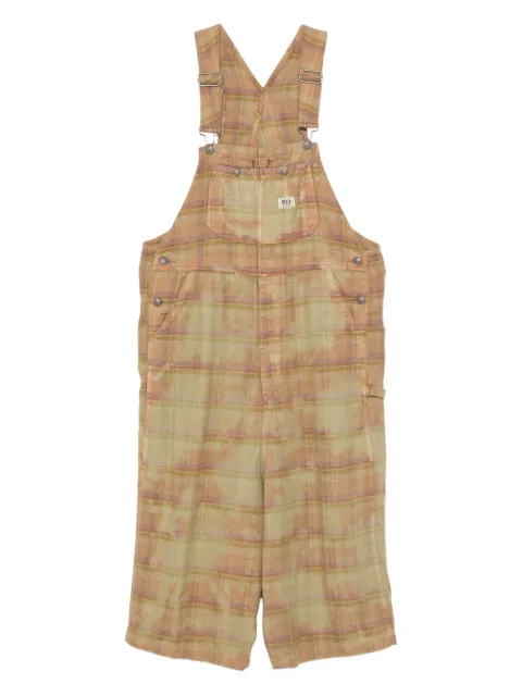 R13 Jumbo plaid cotton jumpsuits