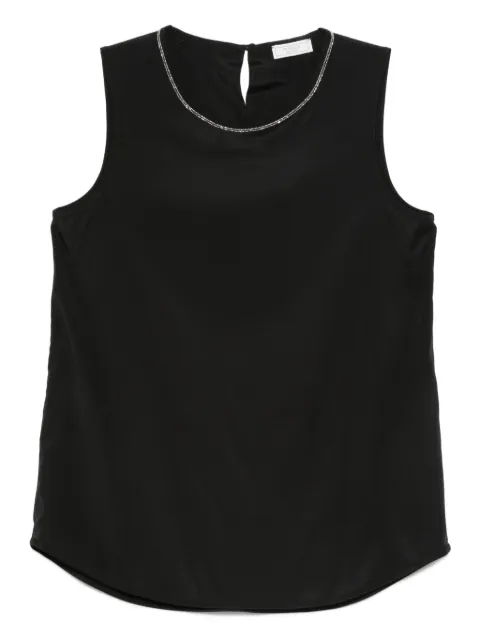 Peserico embellished sleeveless top