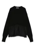 Cecilie Bahnsen ruffled sweater - Black