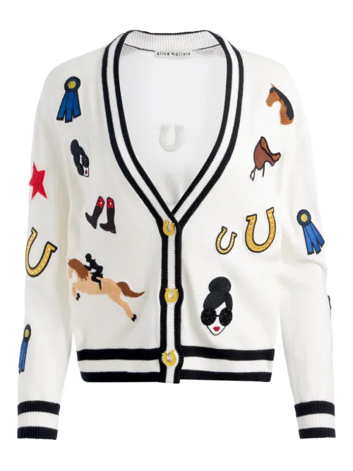 Cardigan Bradley à motif graphique - alice + olivia - Modalova