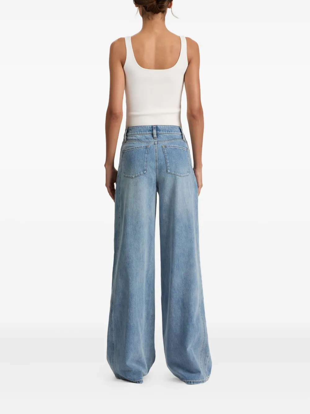 alice + olivia Jeans met wijde pijpen Blauw