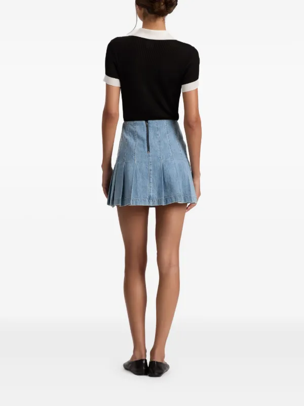 Alice + Olivia デニムミニスカート Alice + Olivia Carter デニムスカート | ブルー | FARFETCH JP