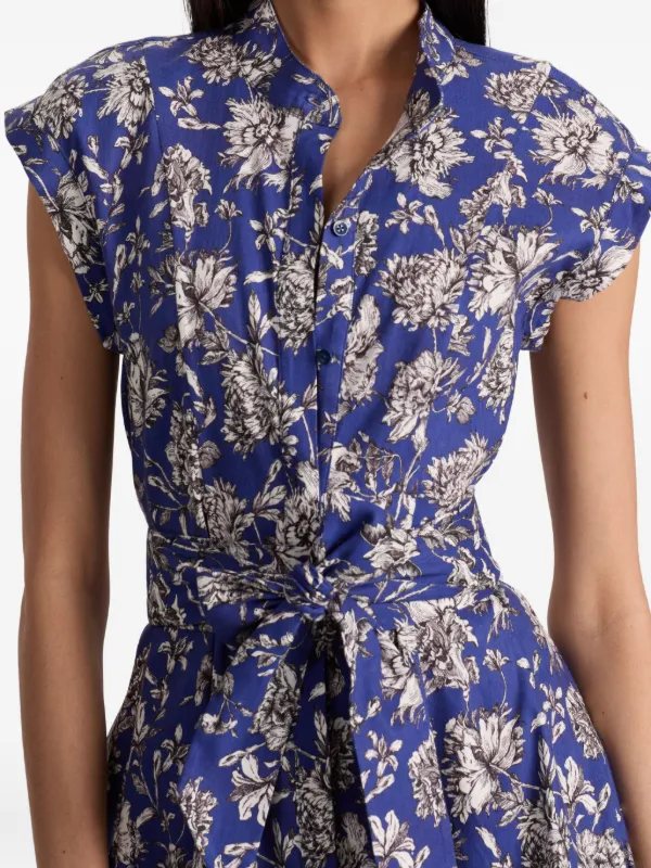 Alice + Olivia Lucy floral-print Mini Shirt Dress | Blue | FARFETCH AZ Alice + Olivia Lucy floral-print Mini Shirt Dress | Blue | FARFETCH AZ