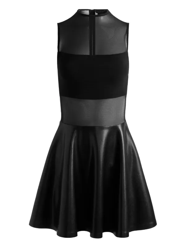 green emerald velvet dress alice + olivia Women's Chara Turtleneck Long Sleeve Full Flare Midi Dress,  Off White/Black, 14 at Amazon Women's Clothing store