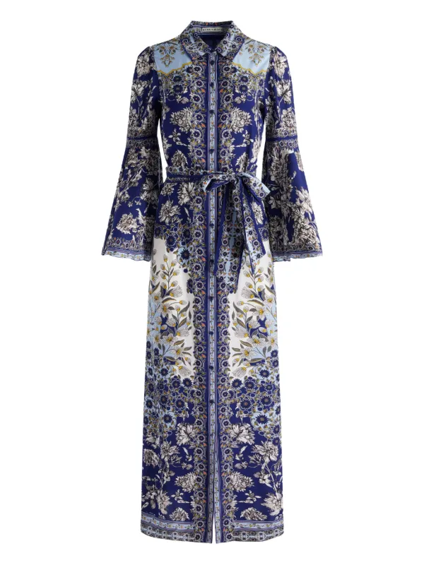 Alice + Olivia Chassidy シャツドレス | ブルー | FARFETCH JP