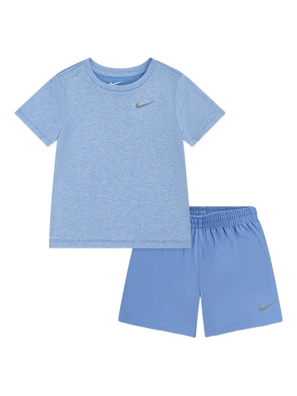 Nike Kids Dri-FIT shorts set met logodetail Blauw