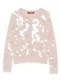 Max Mara sequin embellished cardigan - Pink