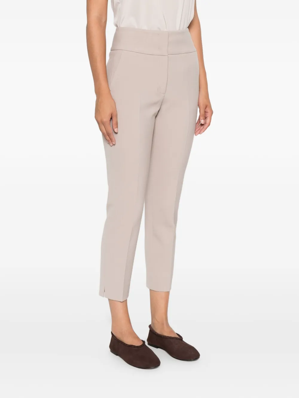 Peserico Broek met steekzak Beige