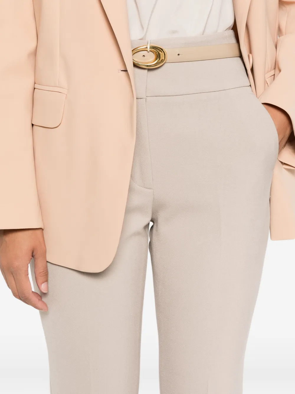 Peserico Broek met steekzak Beige