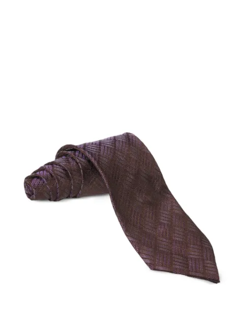 Zilli basketweave silk tie