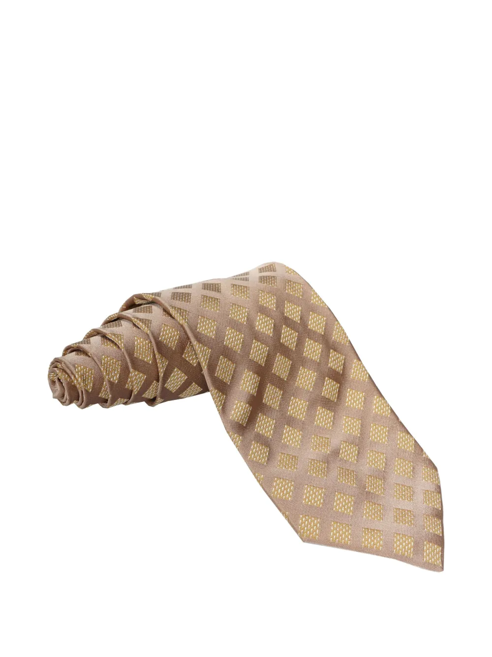 Zilli check-pattern silk tie - Toni neutri