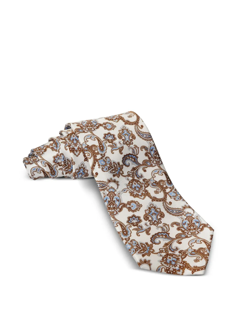 Stefano Ricci paisley silk tie - Wit