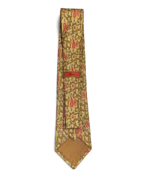 Brioni paisley silk tie