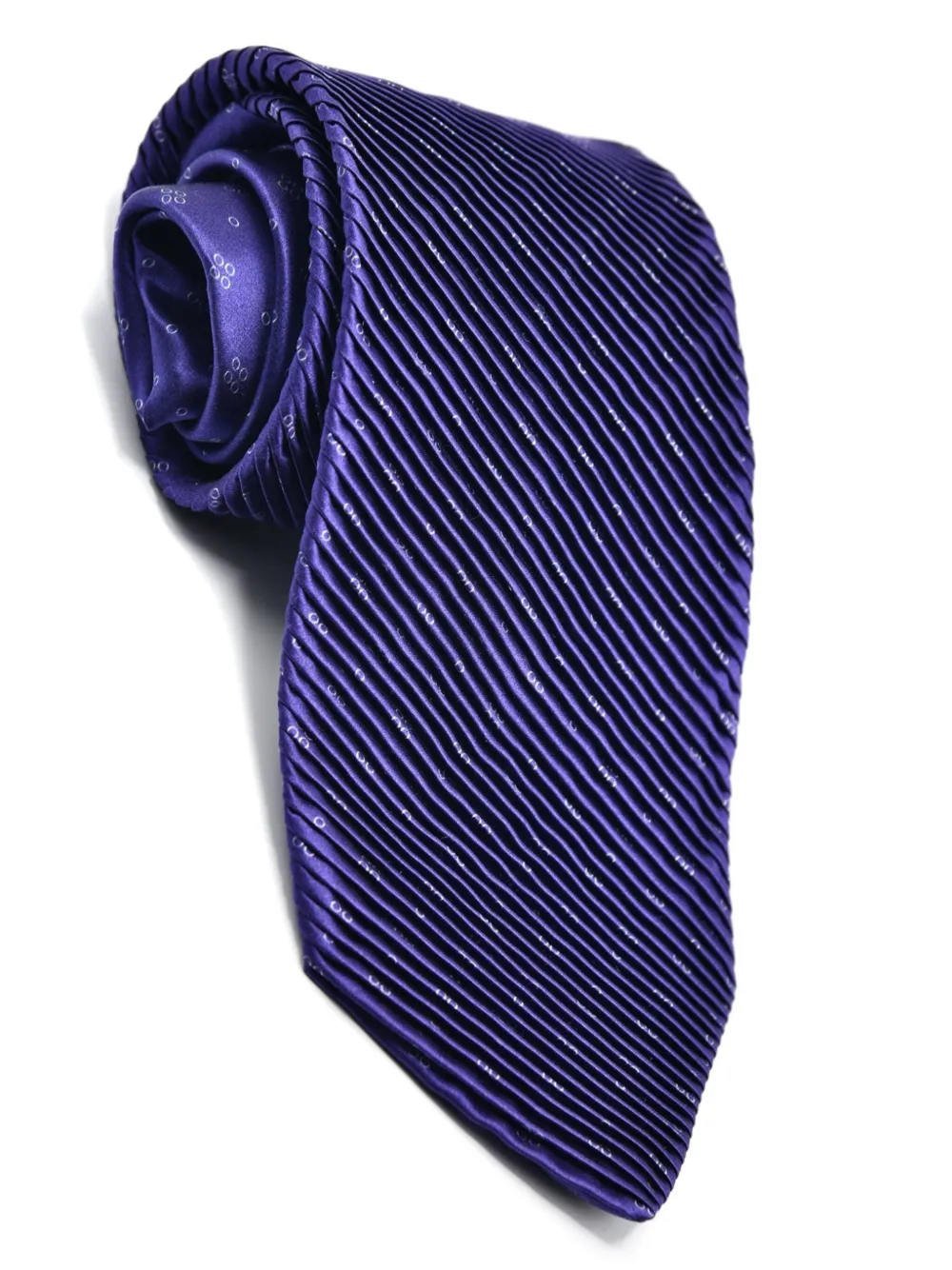 Castangia patterned silk tie Paars