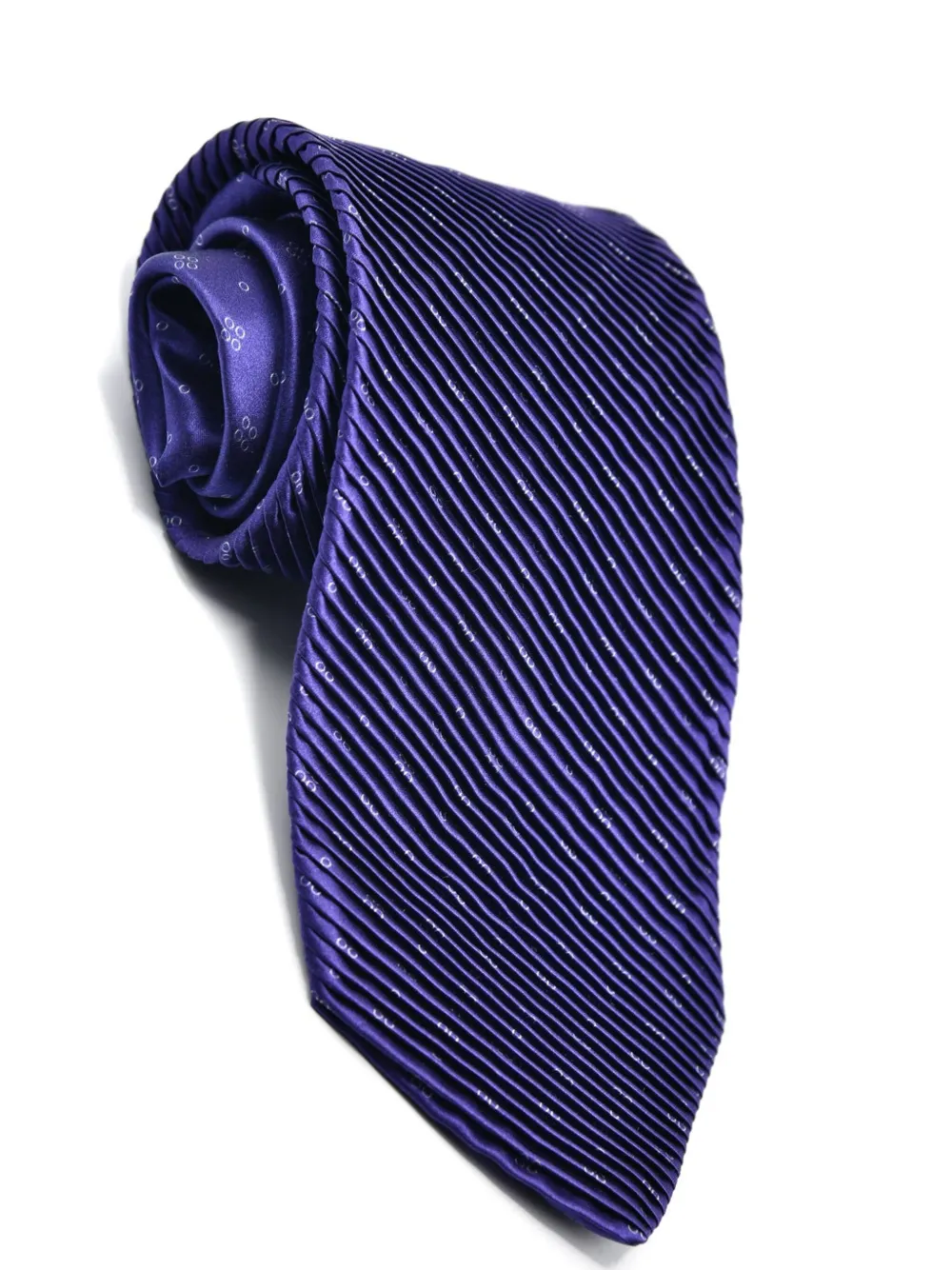 Castangia patterned silk tie Paars