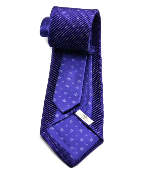 Castangia  patterned silk tie