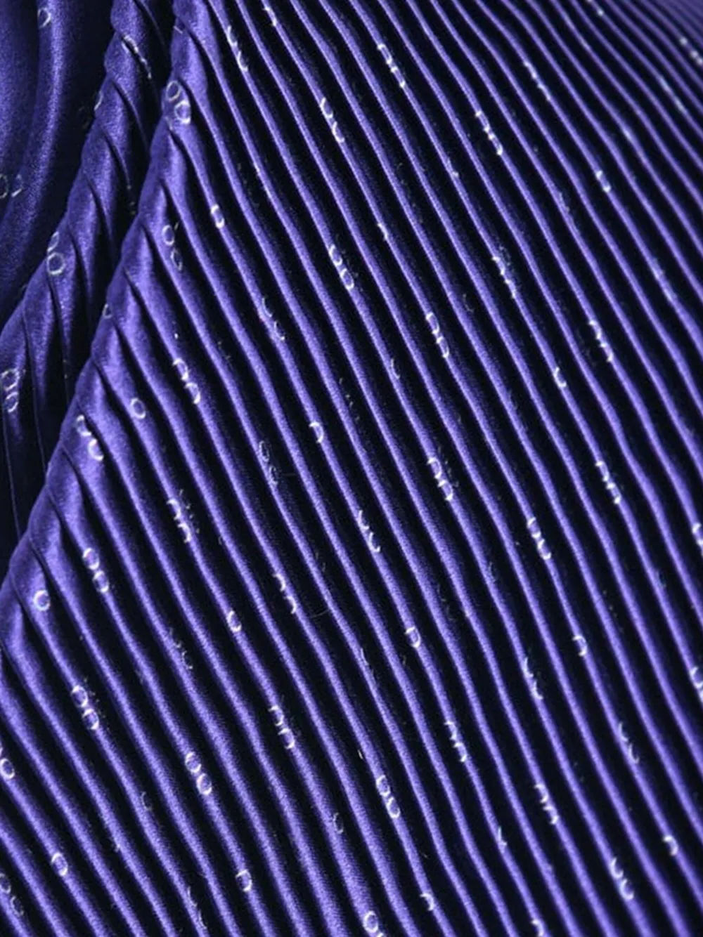  Castangia Patterned Silk Tie - Purple 