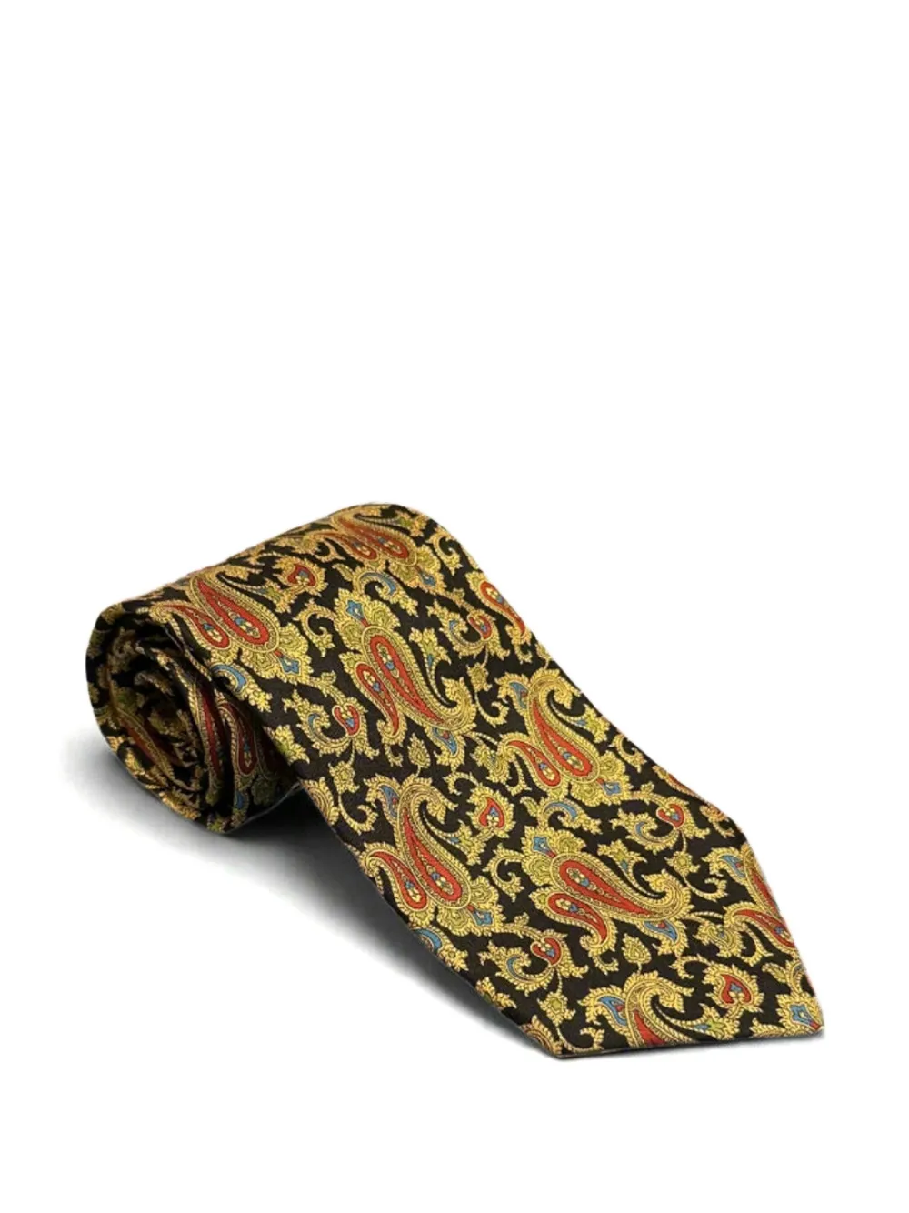 Brioni paisley silk tie Bruin