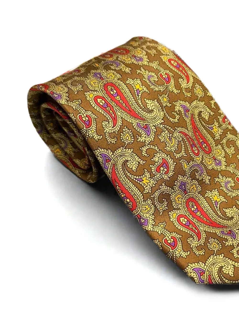 Brioni paisley silk tie Bruin