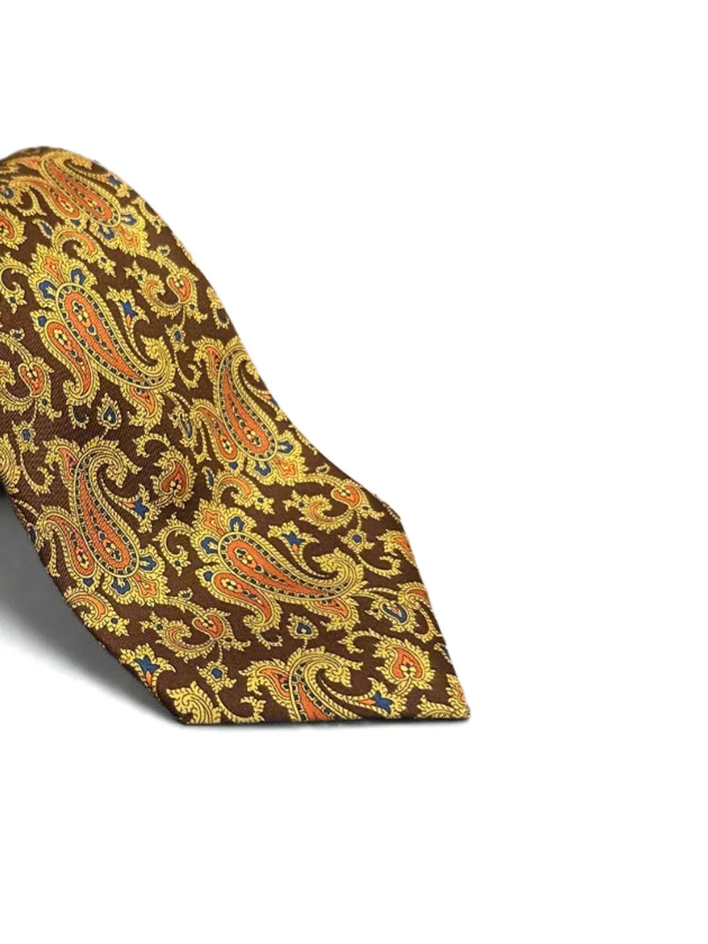 Brioni paisley silk tie Bruin