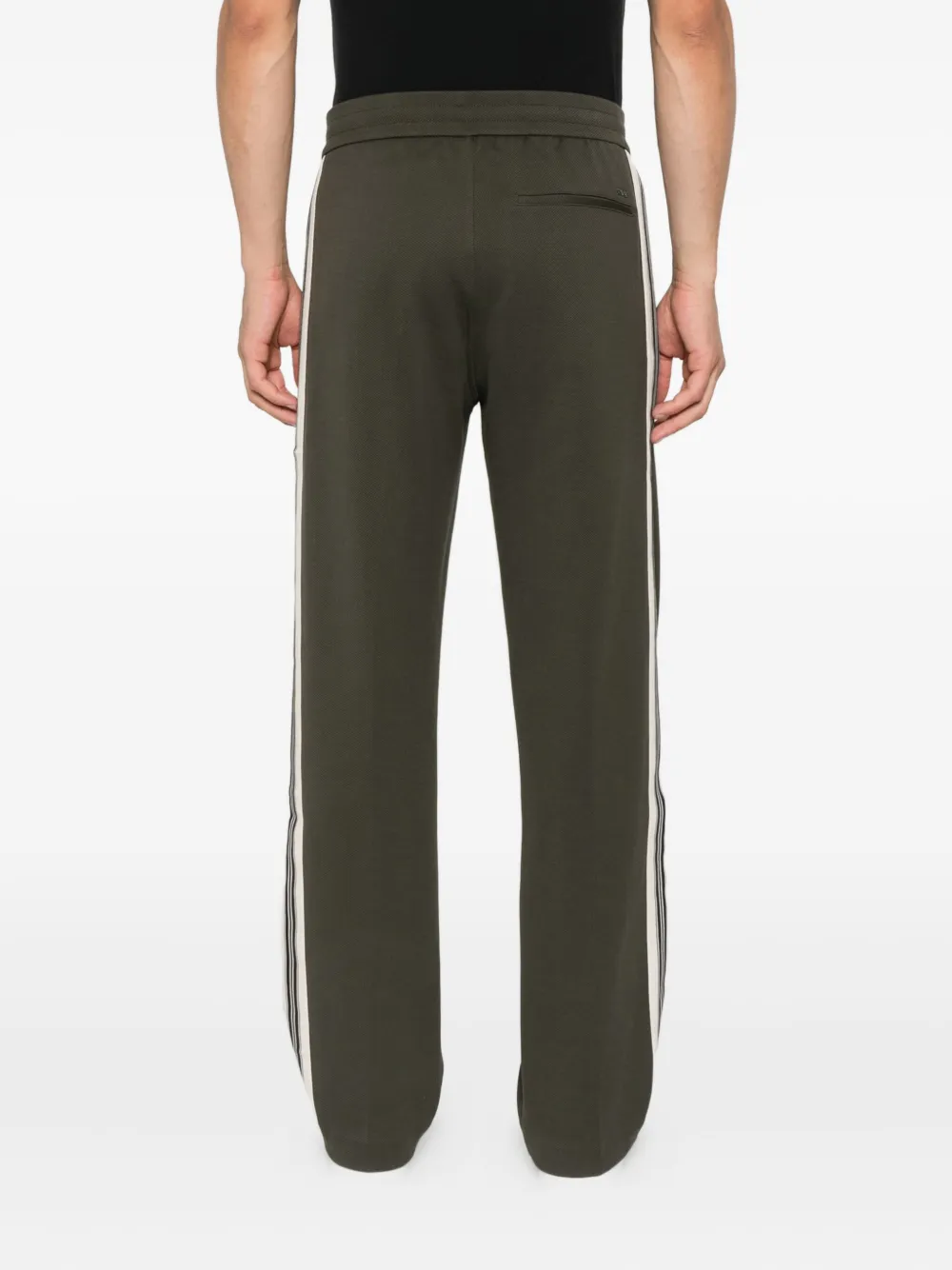 Emporio Armani Trainingsbroek met streep-detail Groen