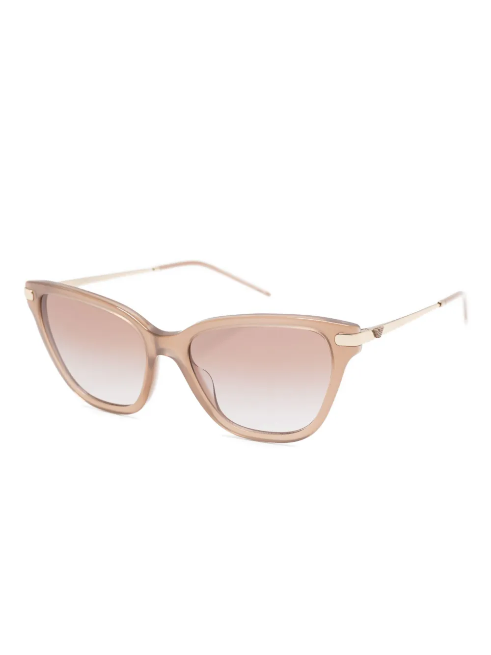 Emporio Armani Zonnebril met cat-eye montuur Bruin
