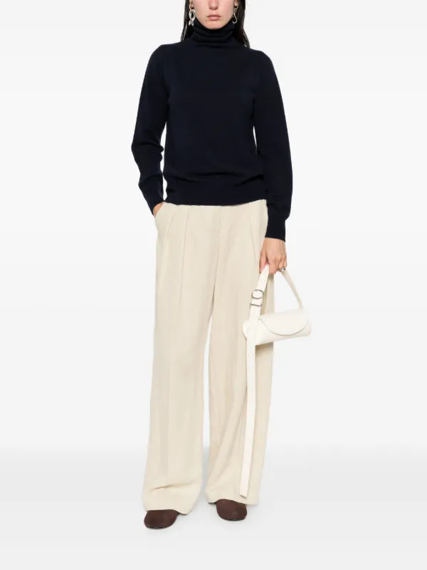 Emporio Armani roll-neck Cashmere Sweater Blue FARFETCH JO