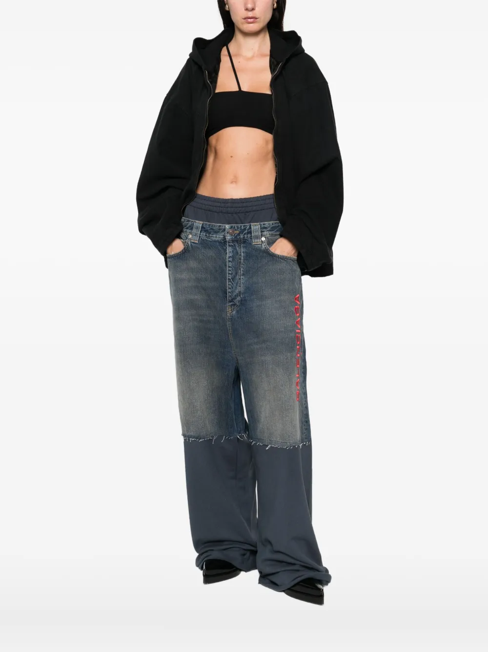 Balenciaga Jack met capuchon Zwart