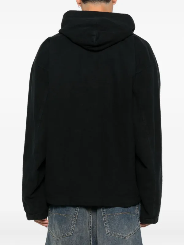 Balenciaga Hooded zip-up Jacket | Black | FARFETCH