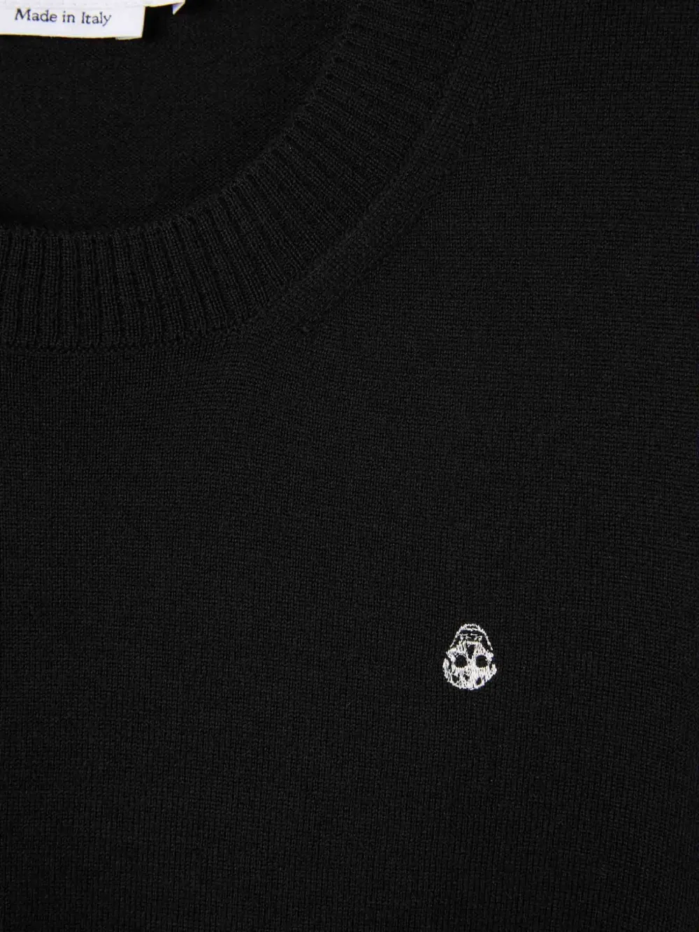 Alexander McQueen skull-embellished crew-neck sweater Zwart