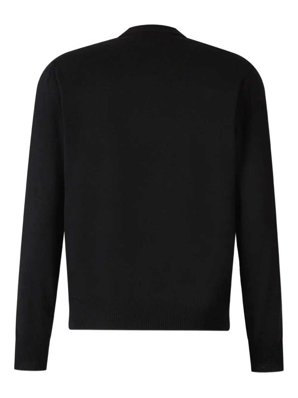 Alexander McQueen skull-embellished crew-neck sweater Zwart
