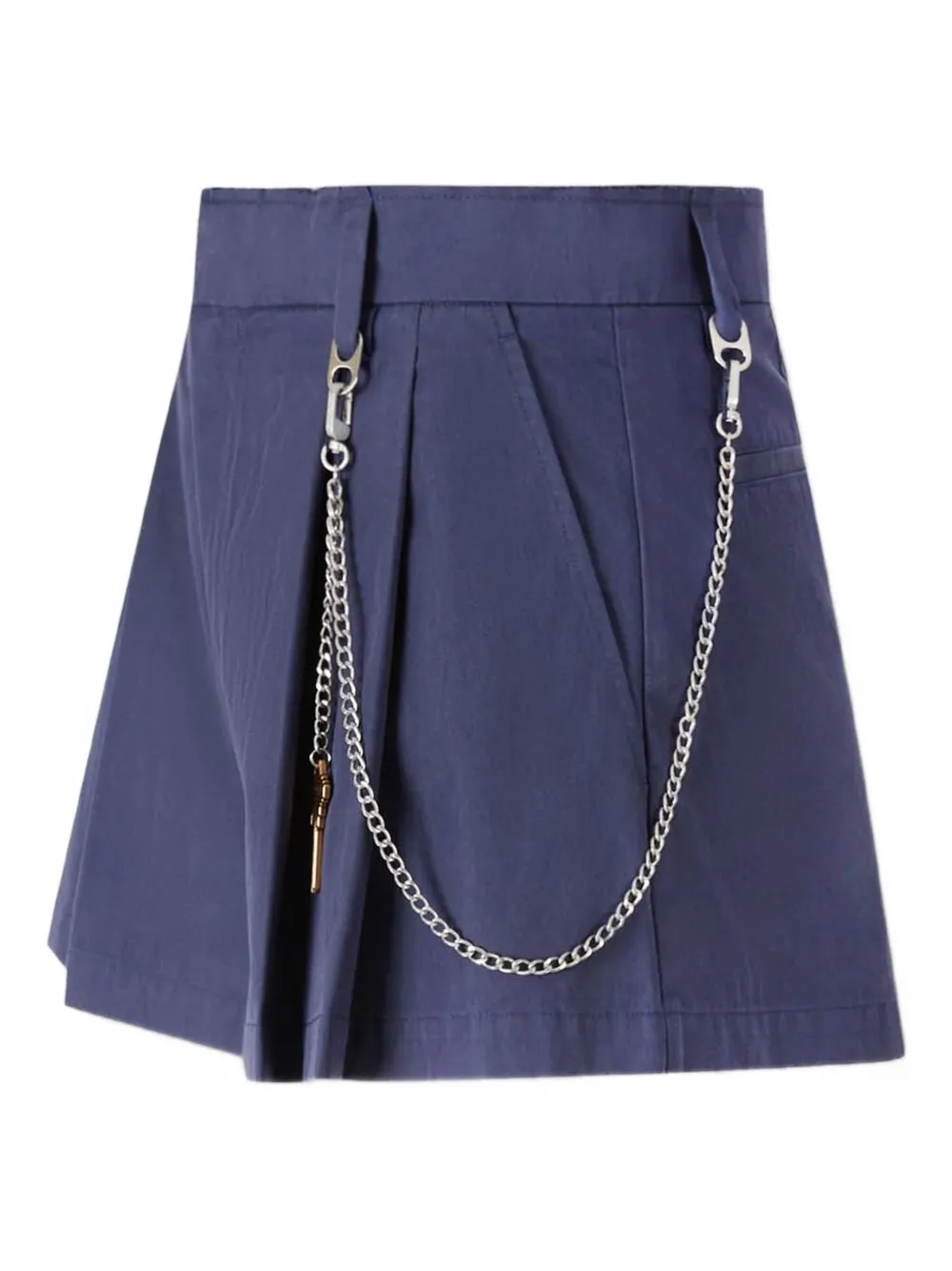 Alexander Wang pleated chain-detail skorts Blauw