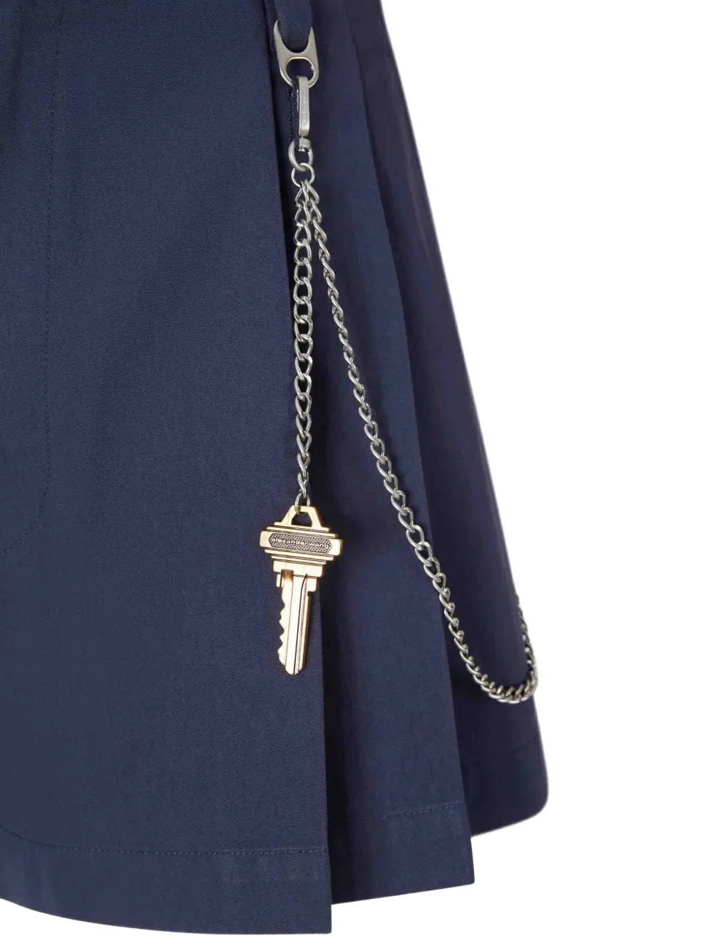 Alexander Wang pleated chain-detail skorts Blauw