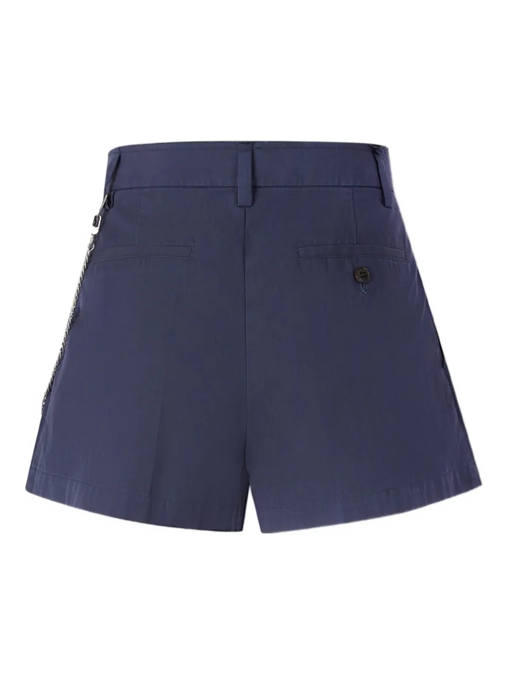 Alexander Wang pleated chain-detail skorts Blauw
