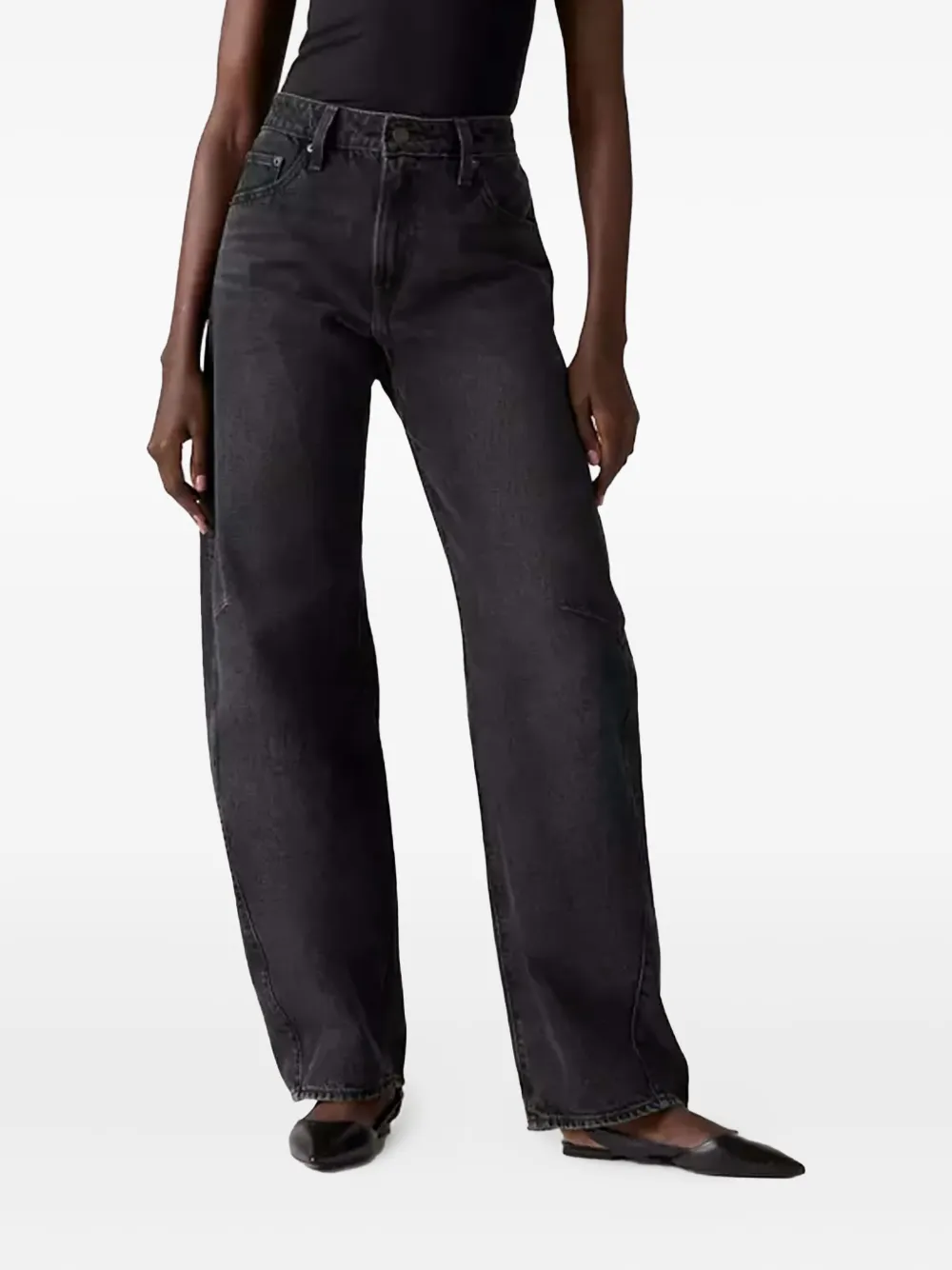Levi's Jeans met barrel pijpen Zwart
