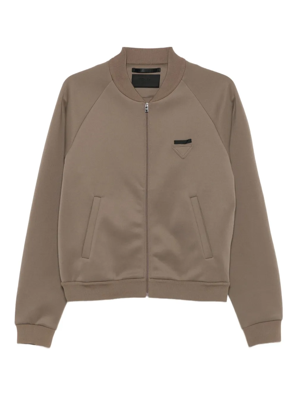 Prada Honkbaljack met rits Groen