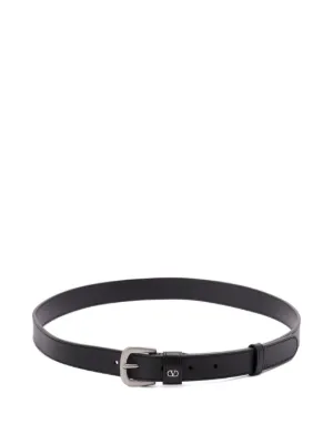 Saint Laurent YSL ロゴプレート レザーベルト | ブラック | FARFETCH JP